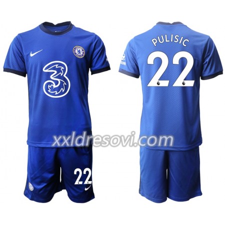 Chelsea Christian Pulisic 22 Domaći Dječji Komplet Dresovi za Nogomet 2020-2021 (+ kratke hlače)